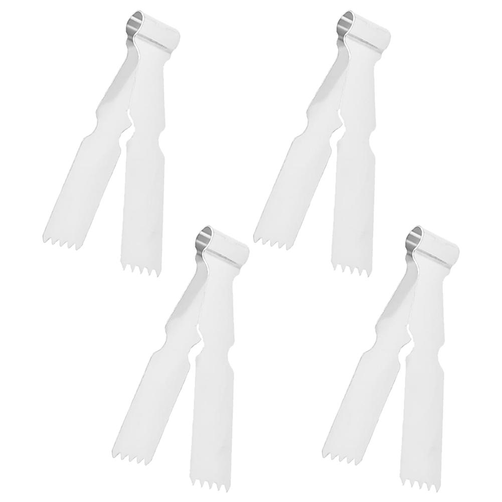 

4Pcs Stainless Steel Food Tongs Barbecue Tongs Meat Salad Food Serving Clip Tweezers Long BBQ Cooking Tongs Kitchen Utensils