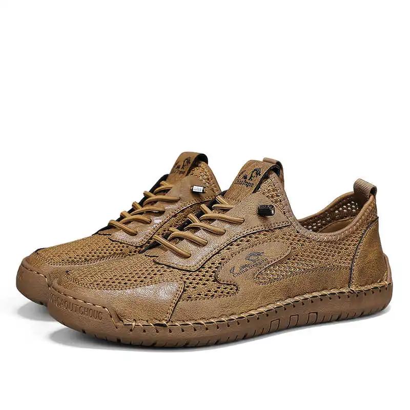 Fashion Round Tip Ecoleather Original Shoes For Men Casual Men's Tnis Mens Luxury Designer Sneakers Sport Minimalist Trend