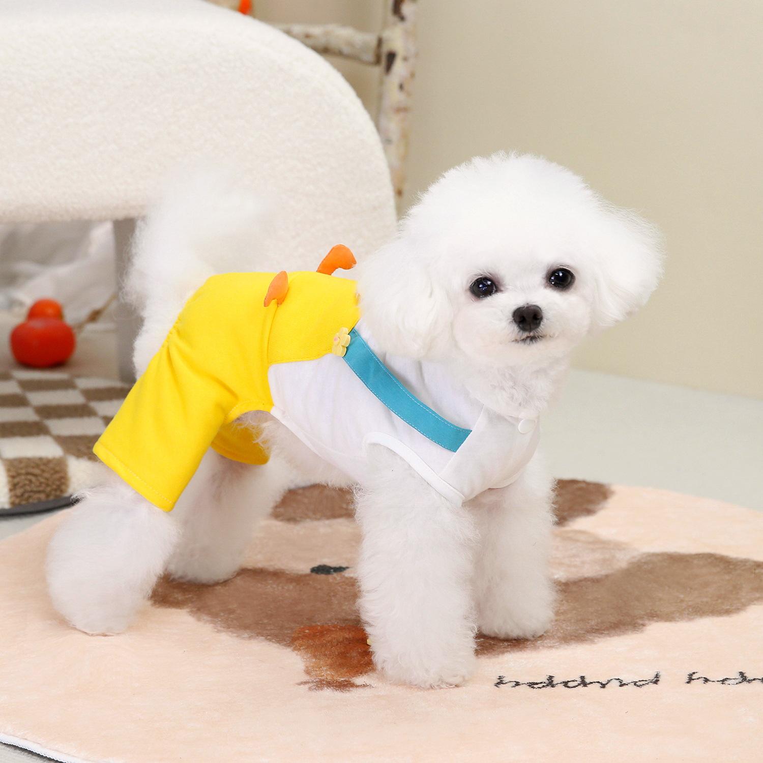 

Тонкий весенне-летний комбинезон-цыпленок, весенне-летняя одежда для питомцев после операции, одежда для стерилизации кошек, одежда для немецкой курчавой кошки 2XL (13-9 kg)