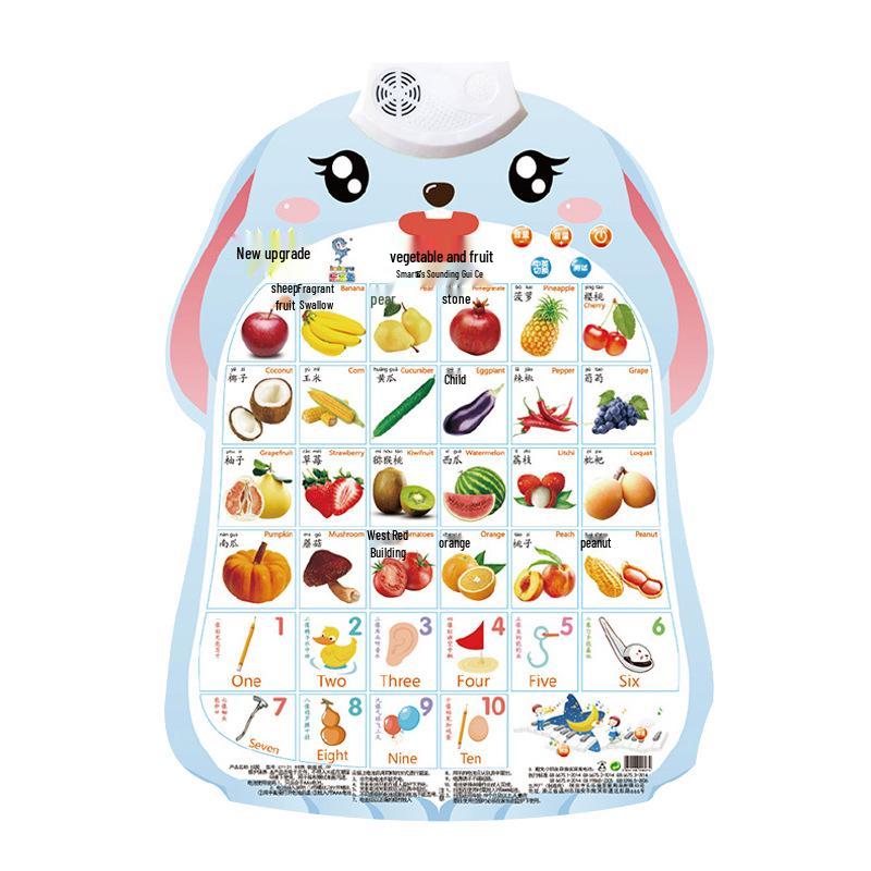 Pinyin Sound Chart: Early Education Children's Voice Recognition Wall Sticker Toy