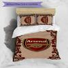 3pcs A-Arsenal3 Design Cover Set - HD Printed Bedding with 1 Cover and 2 Pillowcases - Perfect for Home and Dorm Decor