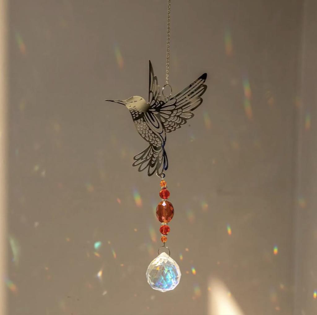 Crystal Sun Catcher Prisms Hanging Rainbow Chaser Window Wind Chime Tree of Life Home Decoration Car Art Hanging Pendant