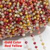 1Meter Royal Blue Crystal Stone Stainless Steel Chain Pink Beaded Chains for Necklace Bracelet Anklet Chain Jewelry Making DIY