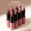 Sexy Nude Matte Lipstick Multi-functional for Lips and Cheeks Long Lasting Waterproof Smudge-proof Dual-purpose Makeup for Women