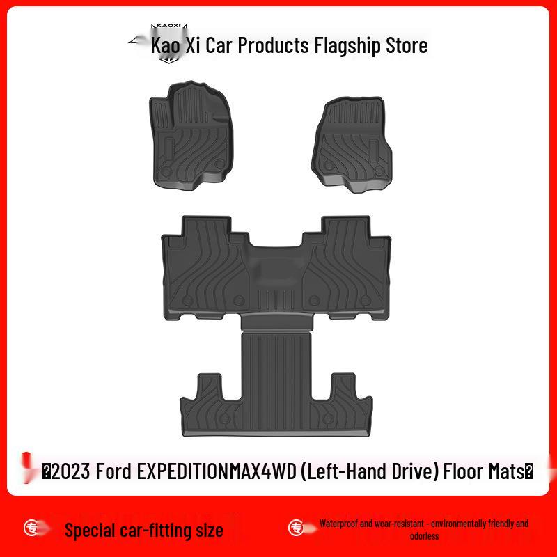 

Odorless TPE Floor Mats for 2023 Ford Expedition Max 4WD LHD, Eco-Friendly