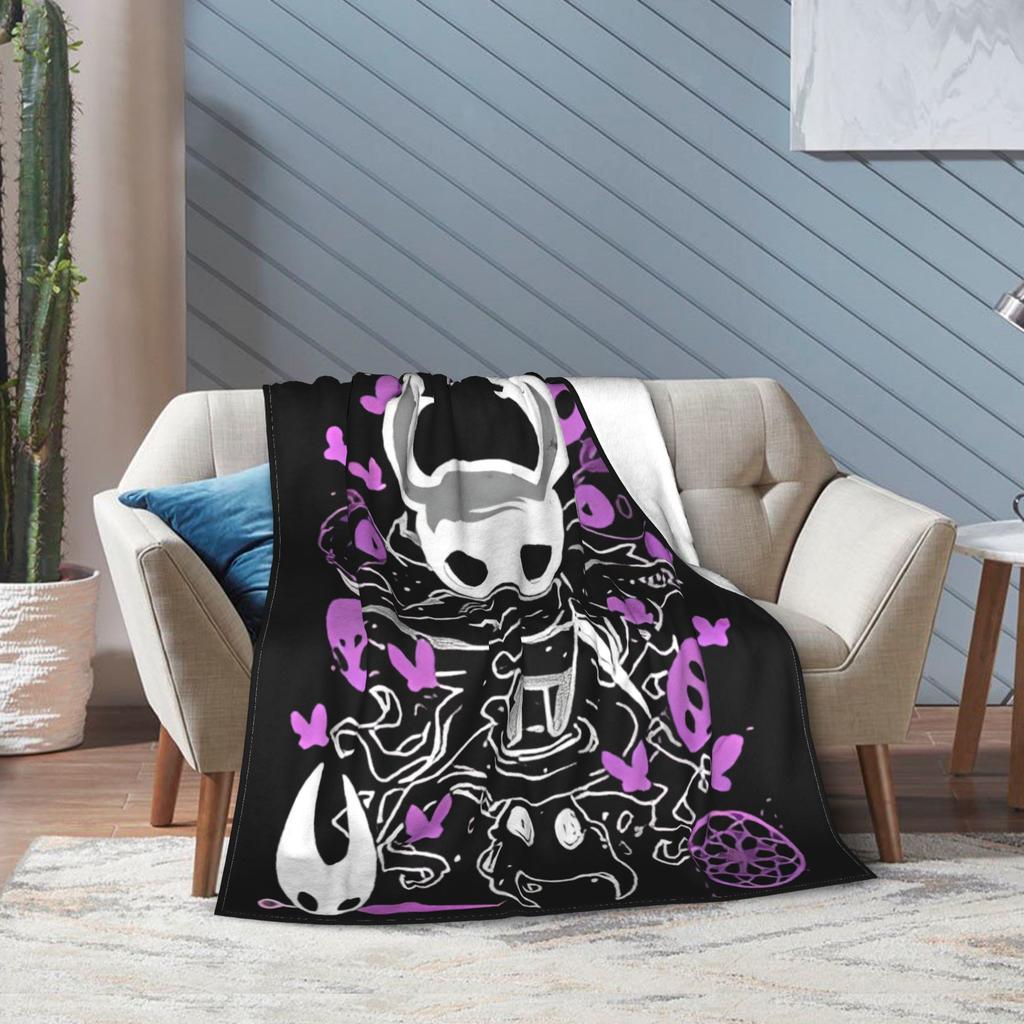 Hollow Knight Advanture Game Fashion Blanket Fleece Textile Decor Cartoon Cute Breathable Warm Throw Fashion Blankets for Bedding