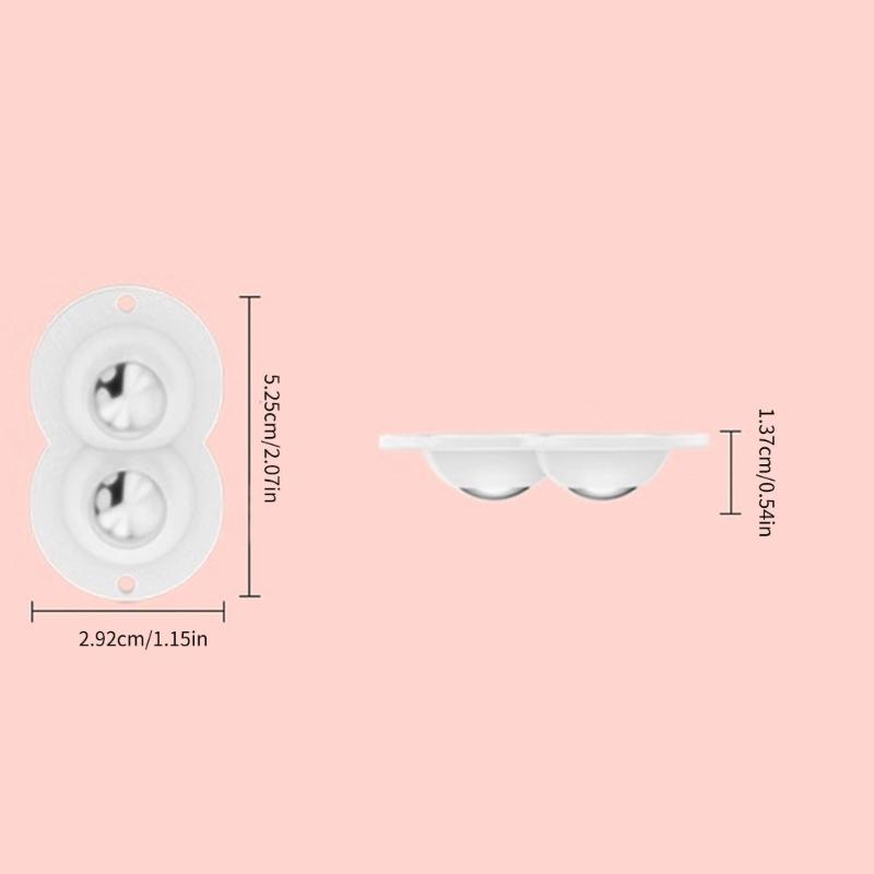Heavy Load Furniture Movers with Double Bearings Not Drilling Required Multipurpose Furniture Casters Wheel for House