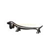 Set of 2 Dachshund Chopstick Stands Durable Alloy Dachshund Chopstick Rest Desktop Decoration Stand Holder Top Sale