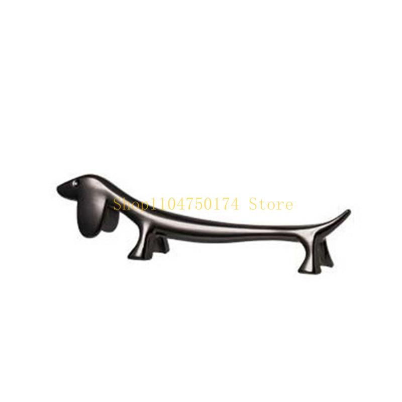 Set of 2 Dachshund Chopstick Stands Durable Alloy Dachshund Chopstick Rest Desktop Decoration Stand Holder Top Sale