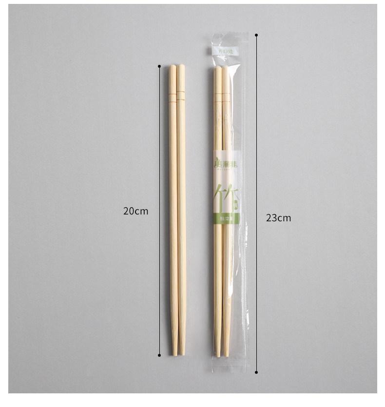 Praktische High-End Einweg-Bambusstäbchen in Standverpackung für Restaurants und zum Mitnehmen