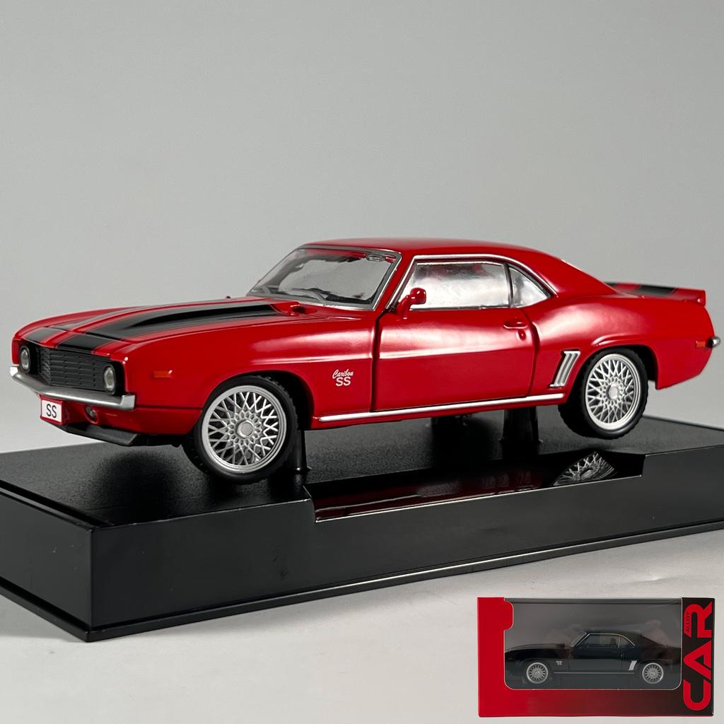 1:32 Chevrolet Camaro SS 350 1969 Super Classic Sports Car Alloy Diecast Model Car Children's Toy Cars Collectibles Hobby Gifts