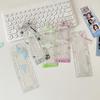 Girls Transparent Glitter Photo Card Holder Student Cartoon Star Design Long Style Photo Booth Strip Display Sleeves