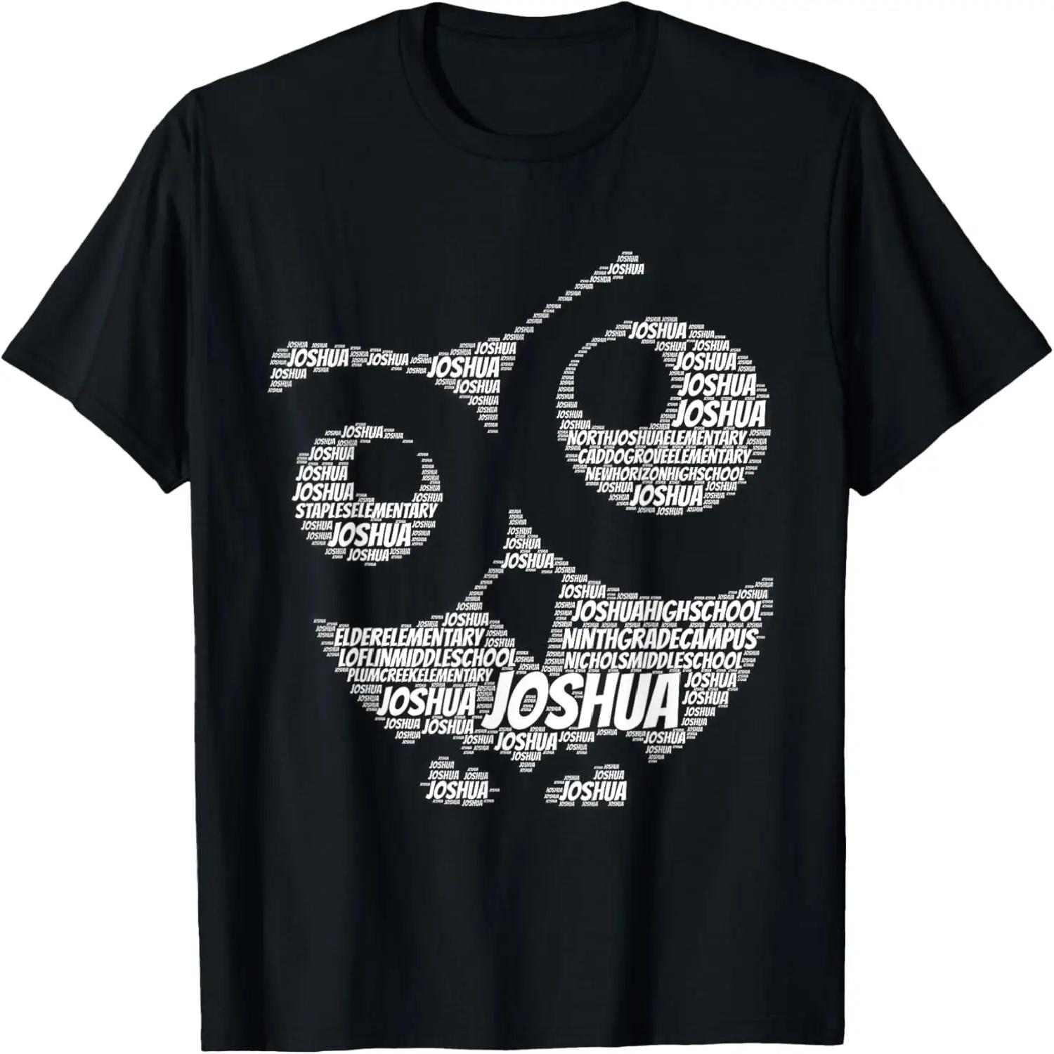 Joshua Texas Small Town School Word Shape Owl T-Shirt T-Shirt S