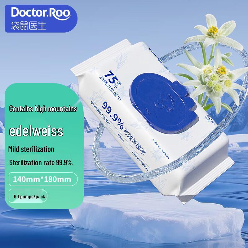 DR.ROOS 75% Alcohol Sanitizing Wipes