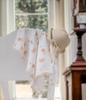 Muslin Blanket 100x75 with Lace Baby Bunnies