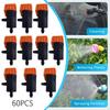 60 Pieces Micro Spray Water Irrigation Sprinkler, Drip Emitters for Garden