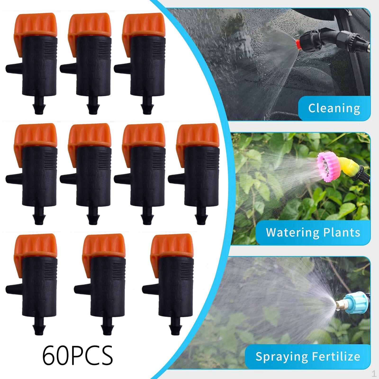60 Pieces Micro Spray Water Irrigation Sprinkler, Drip Emitters for Garden