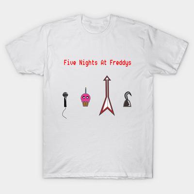 T Shirt Women Five Nights At Freddys Text Harajuku Print Kawaii Tshirt Summer Short Sleeve Female T-Shirt Top Tee