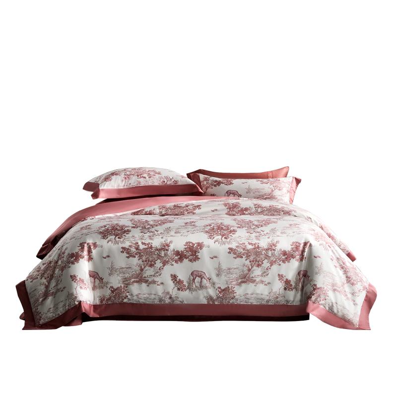 Mercury Home Textiles 100-Count Long-Staple Cotton Luxury Bedding Set 1.5m Bed (Duvet 200x230cm)