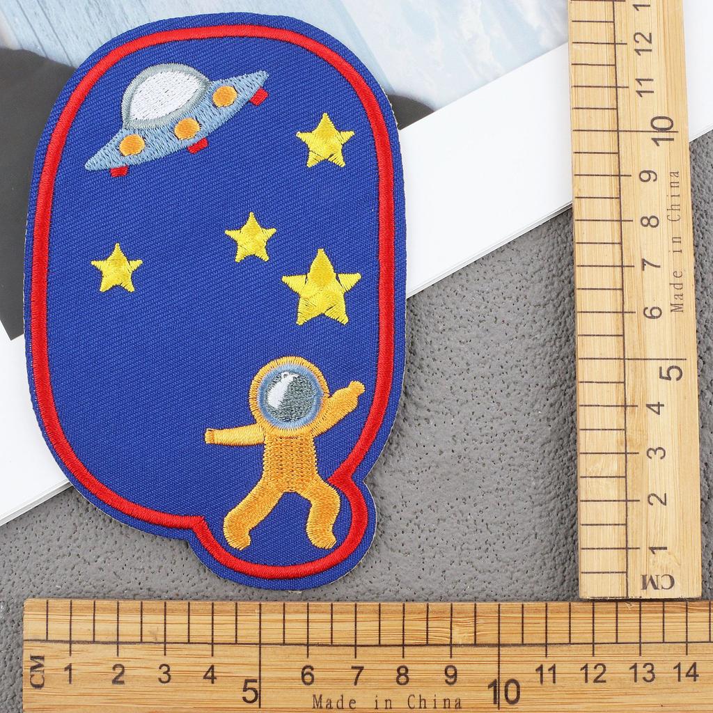 Hot-Selling Cloth Stickers Cartoon Embroidery Stickers Jeans Knee Stickers Ripped Holes Repair Embroidery Label Adhesive Patch Stickers