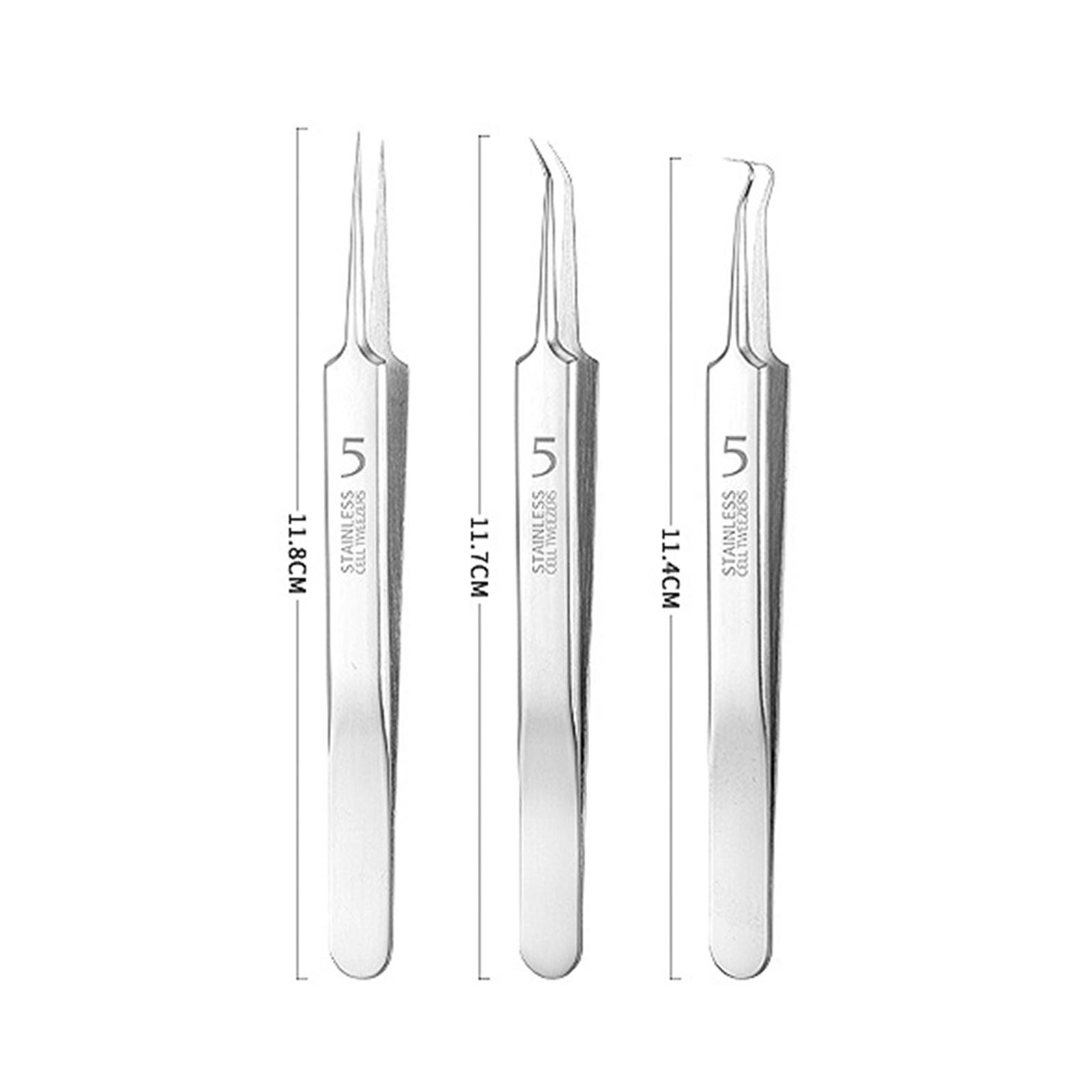 

Stainless Steel Acne Needle, Acne Tweezers, Cell Clips, Blackhead Clips, Pimple Needle Set, Acne Tweezers One Size