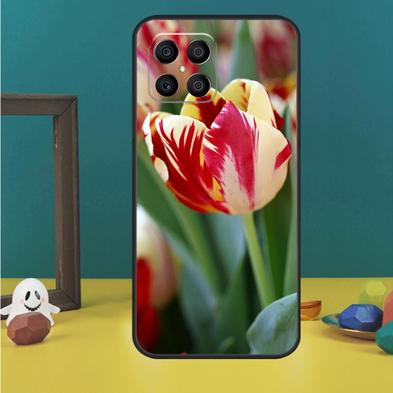 Spring Tulips Flower Case For Honor 200 Pro X9b X9a X8b X8a X8 X9 X9c 50 70 90 Lite Honor Magic 5 6 7 Pro Cover