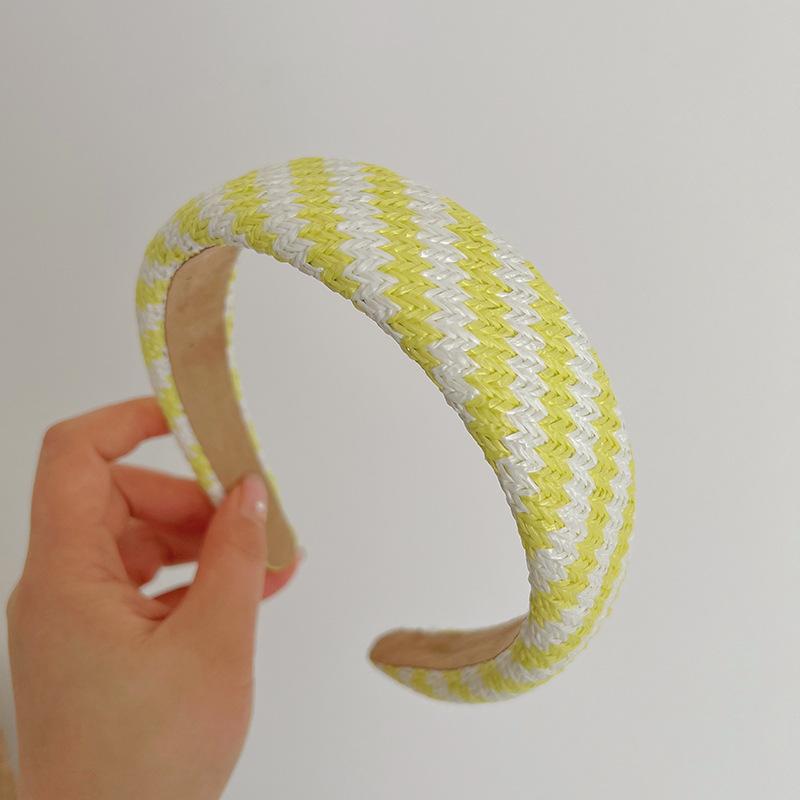 Bohemian Ethnic Summer Colorful Sponge Twist weaving Hairband Headband Adult Hair Accessories Hair Jewley