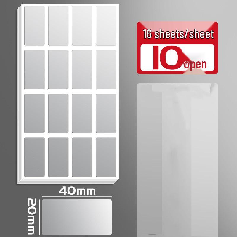 Large Waterproof Silver Kitchen Labels for Handwritten Marking and Storage Organization