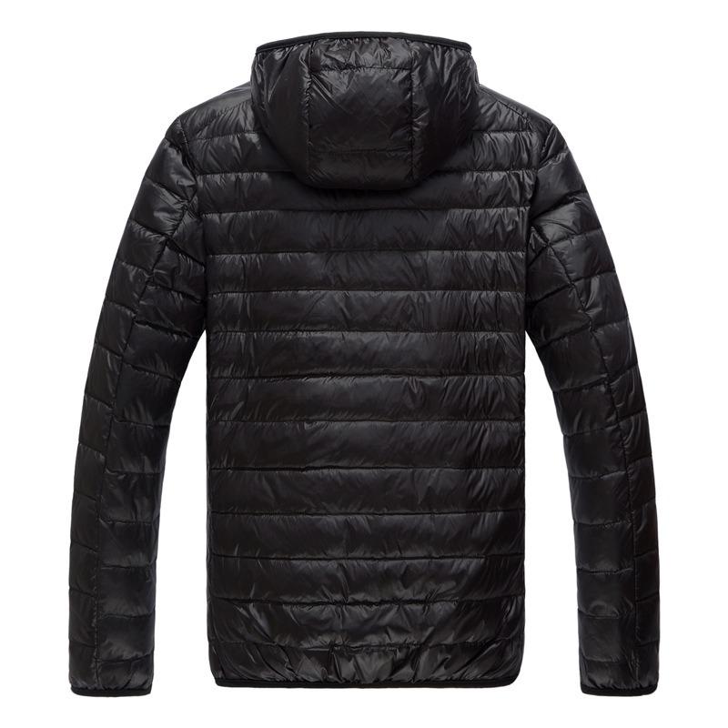 Mens Plus Size Hooded Lightweight Padded Winter Warm Loose Casual Outerwear Coat