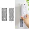 Desktop Socket Fixer Cable Management Wall Mounted Self Adhesive No Hole Power Strip Fixation Holder