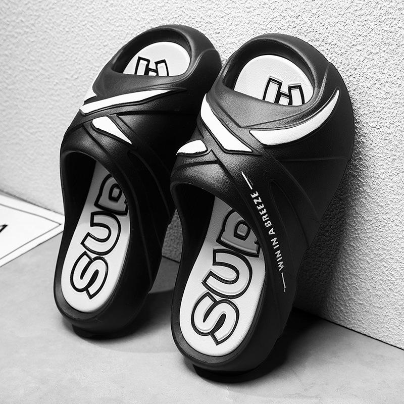 Men's Outdoor Slippers Wear EVA Material Beach Sandals In Summer Thick Sole Leisure Outdoor Sports Style Open Toe Slides