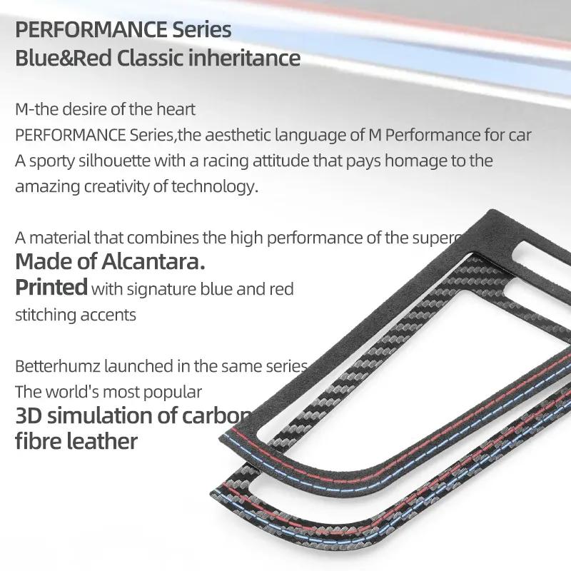 For BMW Z4 E89 2009-2016 Made of Alcantara Dashboard Side Air Vent Outlet Trim Frame Sticker Car Interior Tuning Accessories