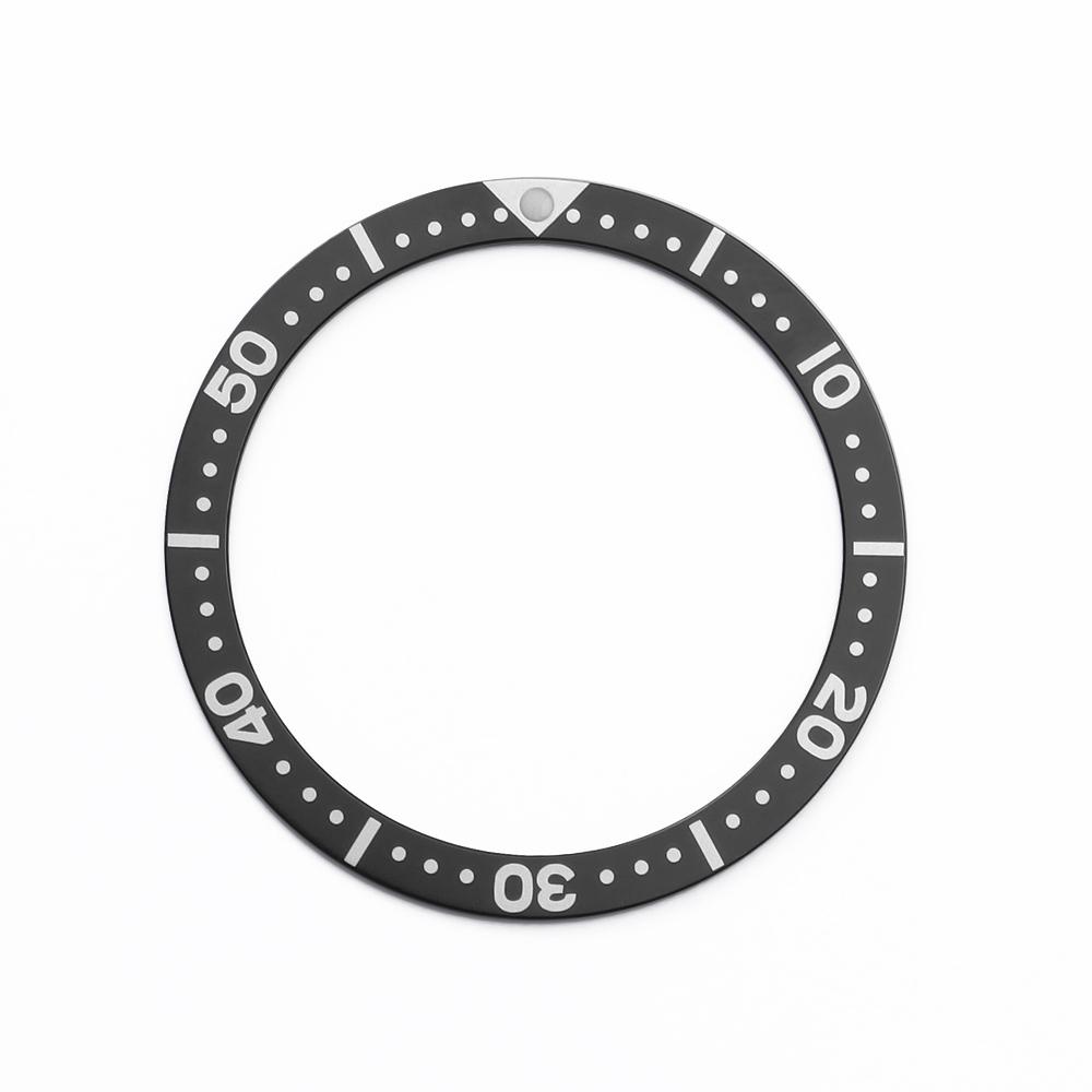 38mm Flat Fashion Luminous Aluminum Watch Bezel Insert Fits SKX007 SKX009 SRPD Watch Cases NH35 NH36 Movement Watch Ring Parts