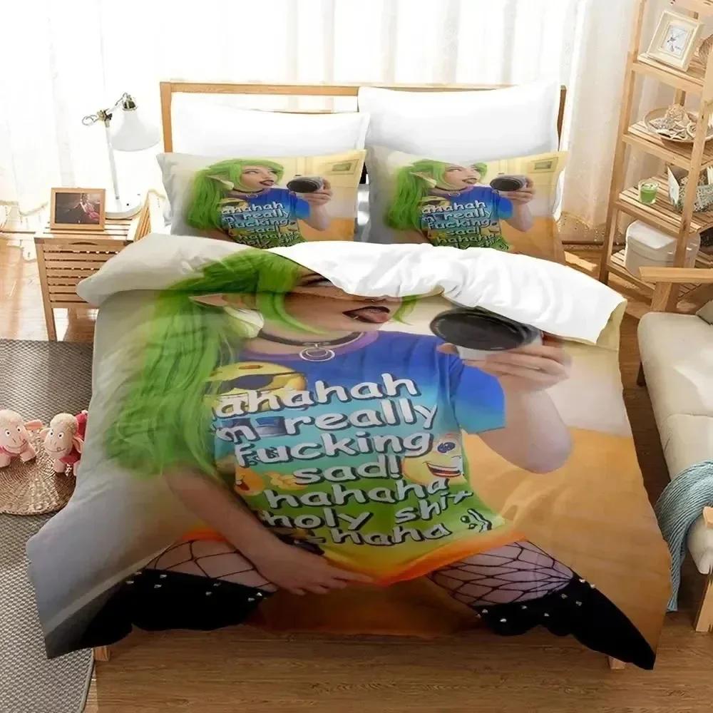 Luxury New 3D Print Belle Delphine Comfortable Duvet Quilt Cover Pillowcase Bedding Set Children Bedroom Decoration Home Textile