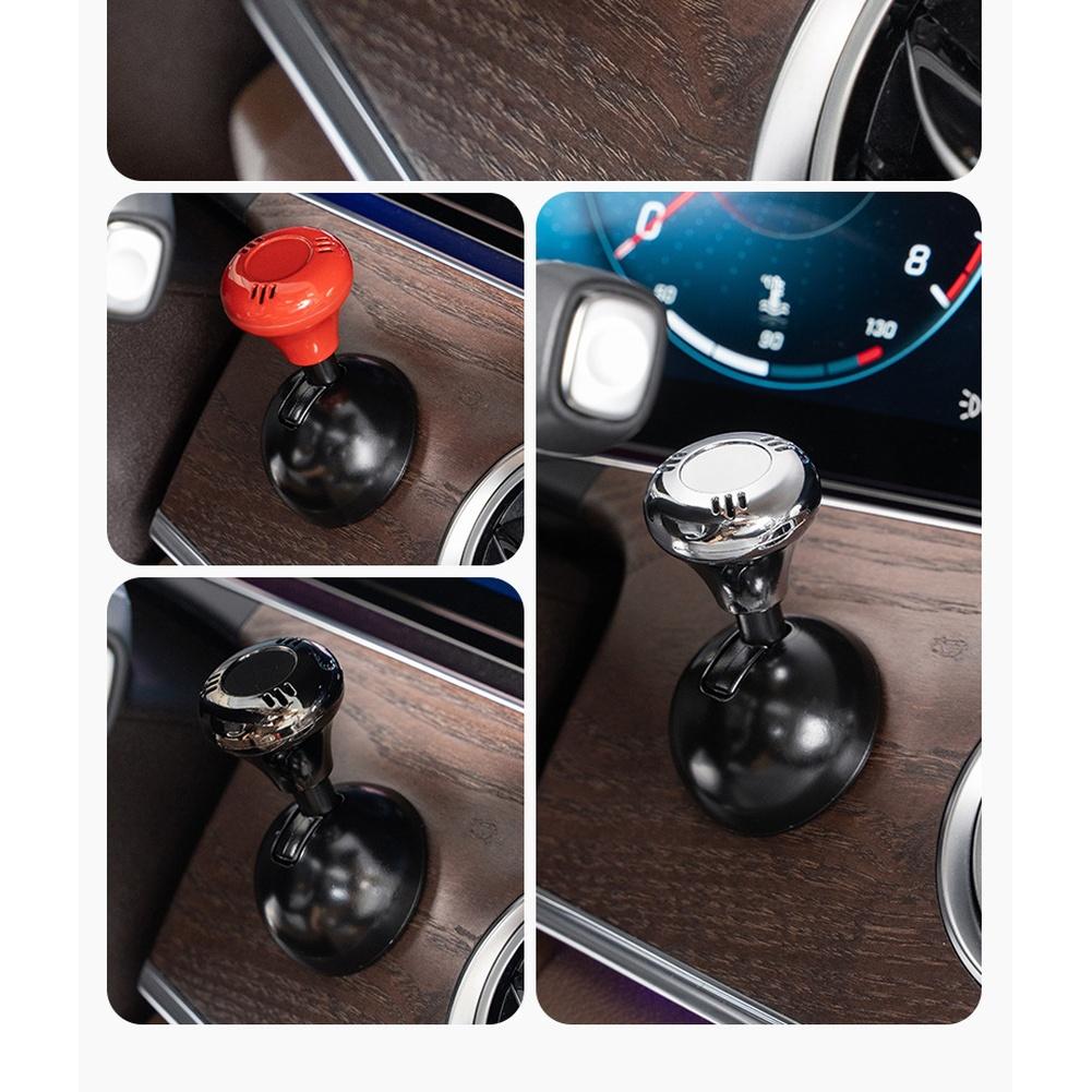 Auto-Innendekoration Push-Start-Knopf Chrom-Dekoration Einfaches Push-to-Start Werkzeuglose Montage Austauschbare Duftpads
