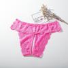 XL XXL 4XL Ladies Transparent Sexy Open Crotch Panties Lace Briefs Women Crotchless Erotic Thong Sexy Lingerie Panties