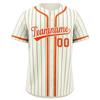 Men's and Women's Fashion Baseball Jerseys, Hip-hop Sports Buttons, Cardigan, Striped Letter Print Short-sleeved Top