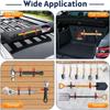 Schaufelhalterung für Dachträger, Metall-Gummi-Klemme Schnellspannwerkzeug Montagehalterungs-Kit, Schaufel-Axt-Halter für LKW, Overlanding-Ausrüstung, Boot, Off-Road-Dach