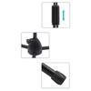 Portable Low Profile Microphone Stand For Guitar Erhu With Adjustable Boom Arm And Stable Base Design Black