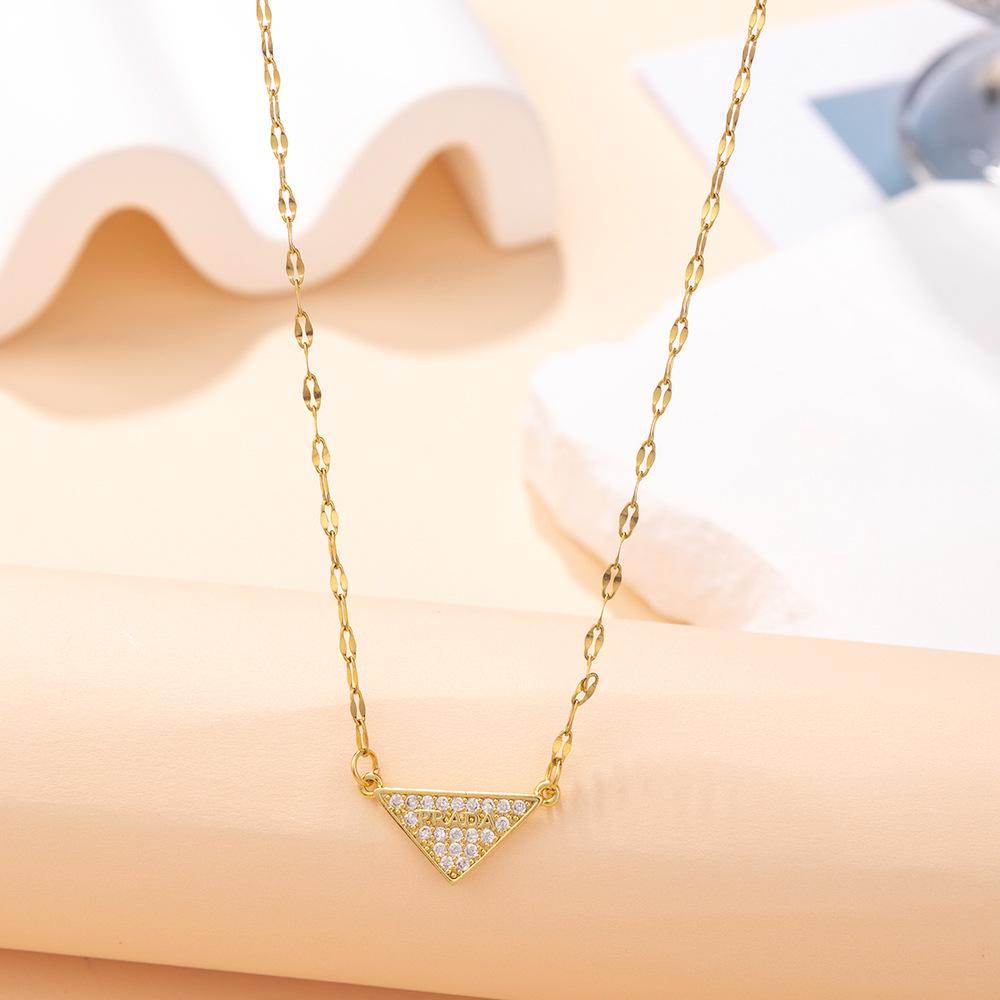 Kadın Lüks Titanyum Çelik Kolye Ucu Klavikula ve Uzun Kazak Kolyesi - Niş Tasarım