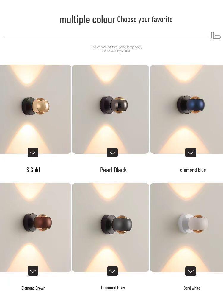 Rotatable Modern Minimalist Wall Lamp for Bedside, Entrance, Hallway, or Staircase