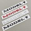 3D ABS Chrome Black Car Rear Trunk Badge Logo MODEL Y Letters Emblem Decals For Tesla MODEL Y Auto Exterior Accessories
