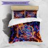 France Football Printed Bedding 3 Piece Set Cozy Breathable Bed Cover Set as Housewarming Holiday Gift