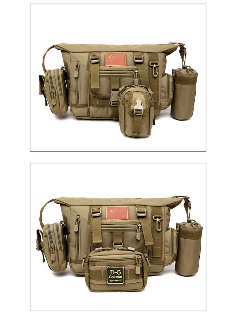 Men's 14-Inch Camouflage Laptop Bag, Casual Large Capacity Single Shoulder Crossbody Backpack