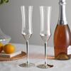 Waist Up High Footed Glass Champagne Glass with High Aesthetic Value Electroplated Sparkling Glass Cocktail Glass Red Wine Glass