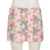 Spicy Girl Summer Floral Low-Waist Hip-Hugging Mini Skirt