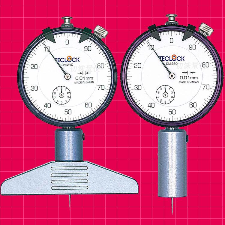 TECLOCK DM-210/DM-250 Оригинальный глубиномер со стрелочным индикатором из Японии DM-210 (10mm/0.01mm)