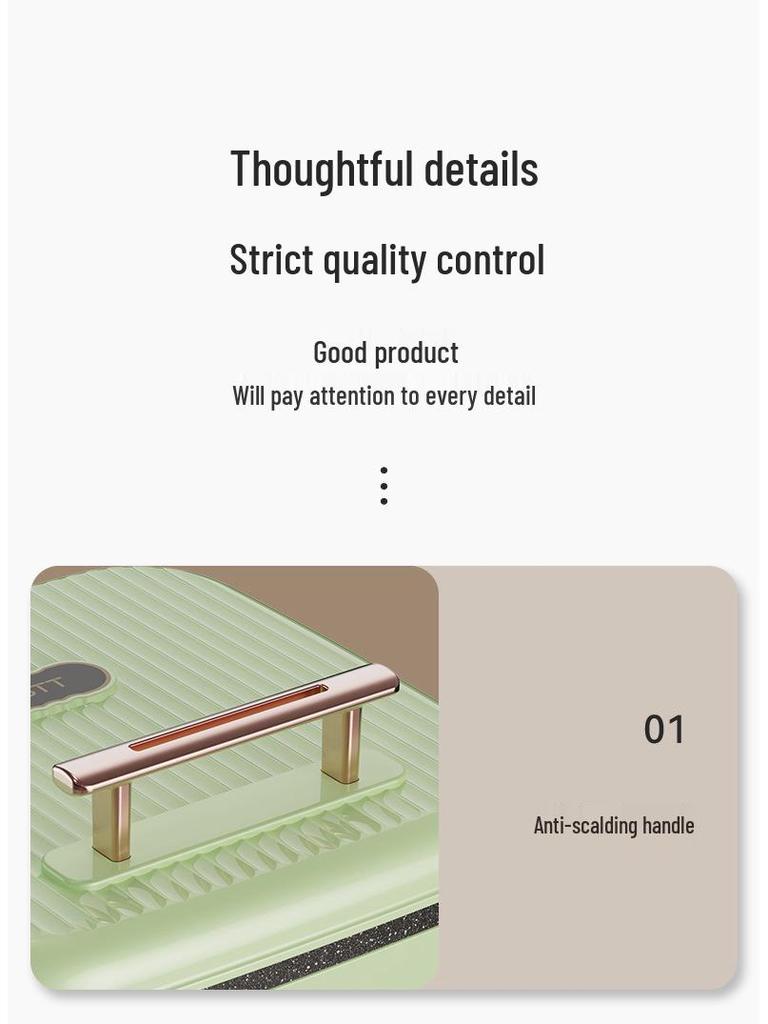 Multi-functional Double-Sided Electric Griddle: Non-stick, Fast Roast, Large Capacity Grill & Pancake/Waffle Maker