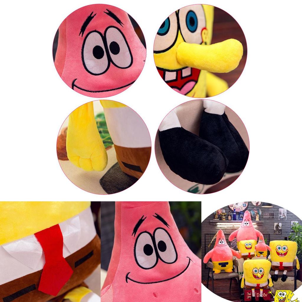 High Quality Spongebob Patrick Star Plush Toy Cute Kawaii Cushion Kids Gift