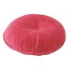 "Round Ottoman Outdoor Pouf Decorative Pillow Back Seat Cushion Crimson Red- 22""